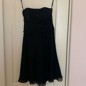 WHBM Strapless Black Formal Dress
